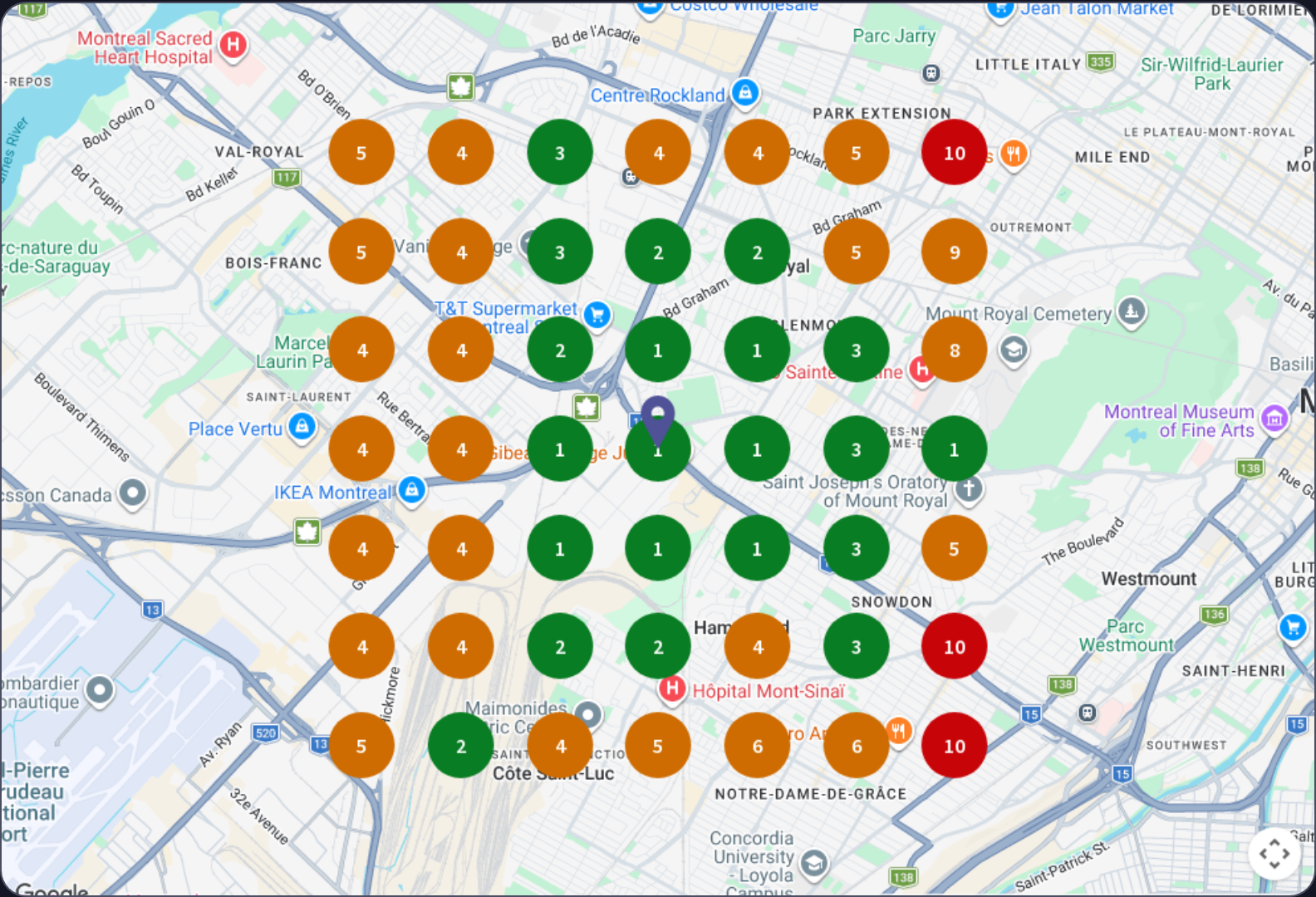 Maps grid · average rank 3.9