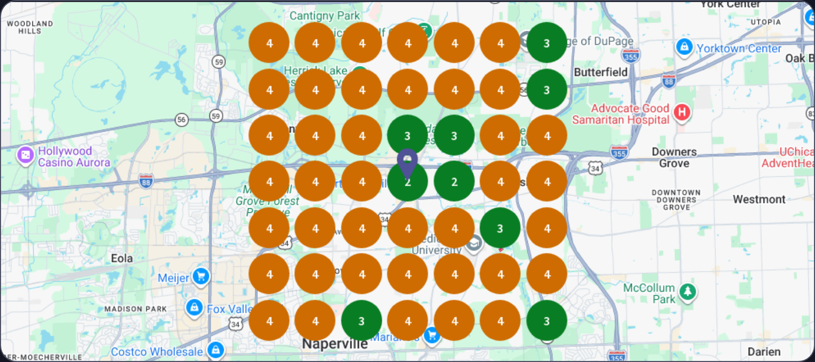 Maps grid · average rank 3.8